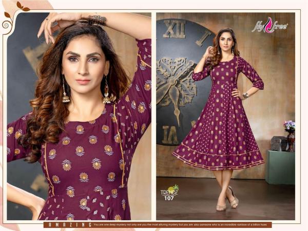 Fly Free Trendz Ethnic Wear Anarkali Kurti Collection